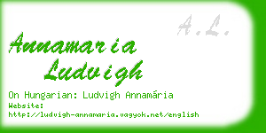 annamaria ludvigh business card